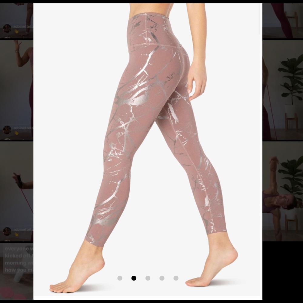 Beyond Yoga High Waisted Marbled Leggings